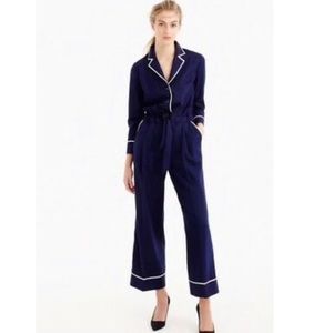 J.CREW Collection Tipped Wool Flannel Jumpsuit